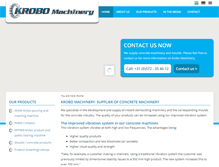 Tablet Screenshot of krobomachinery.com